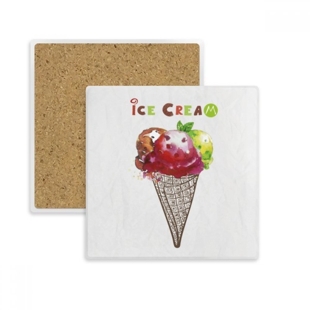 Porte-gobelet absorbant feuilles aquarelle, l'idée cadeau déco idéale