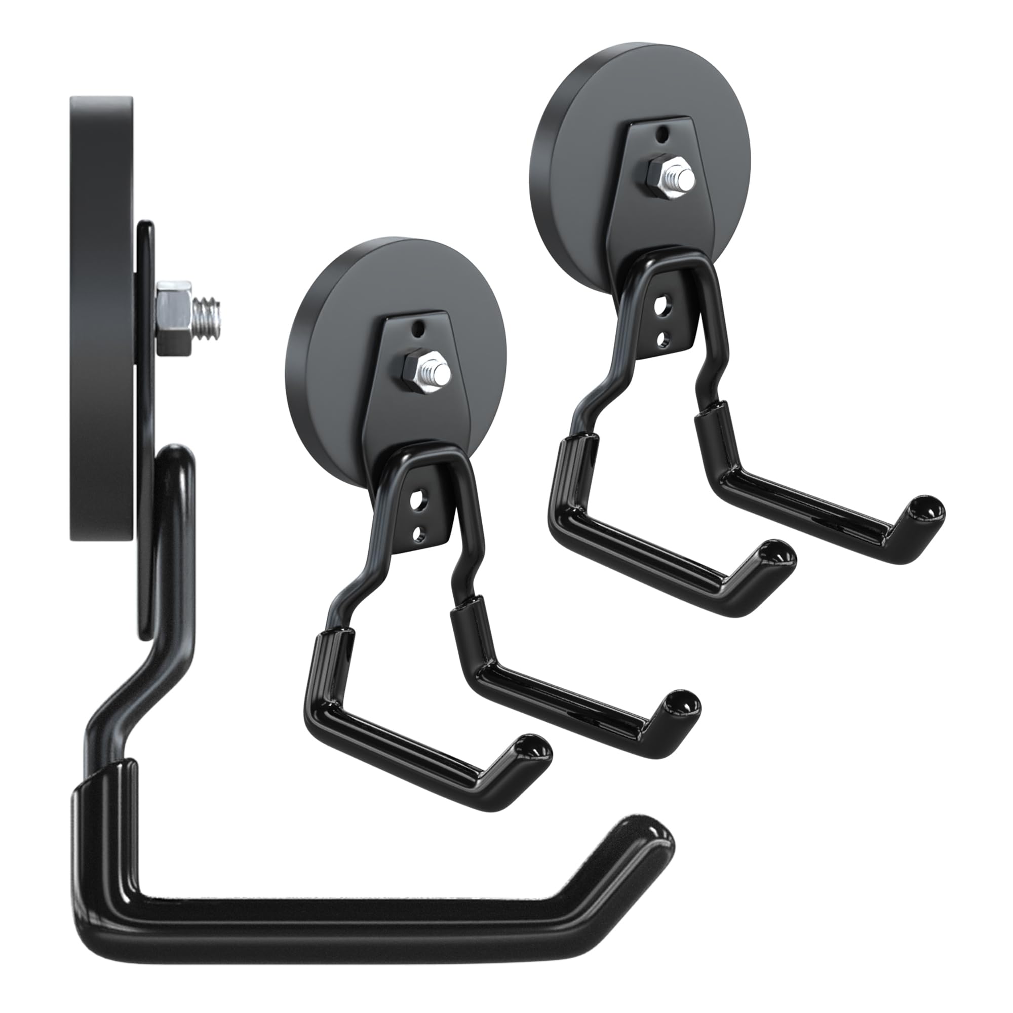 3-H Heavy Duty Magnetic Hooks,No-Drill Garage Power Tool Holder, 2 Pack