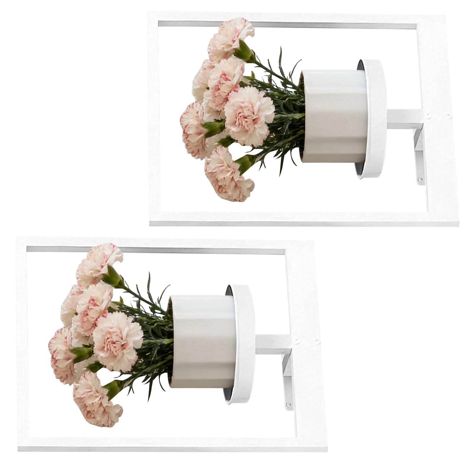 Étagère murale en métal pour optimiser un salon encombré, affichage blanc 1 pièce