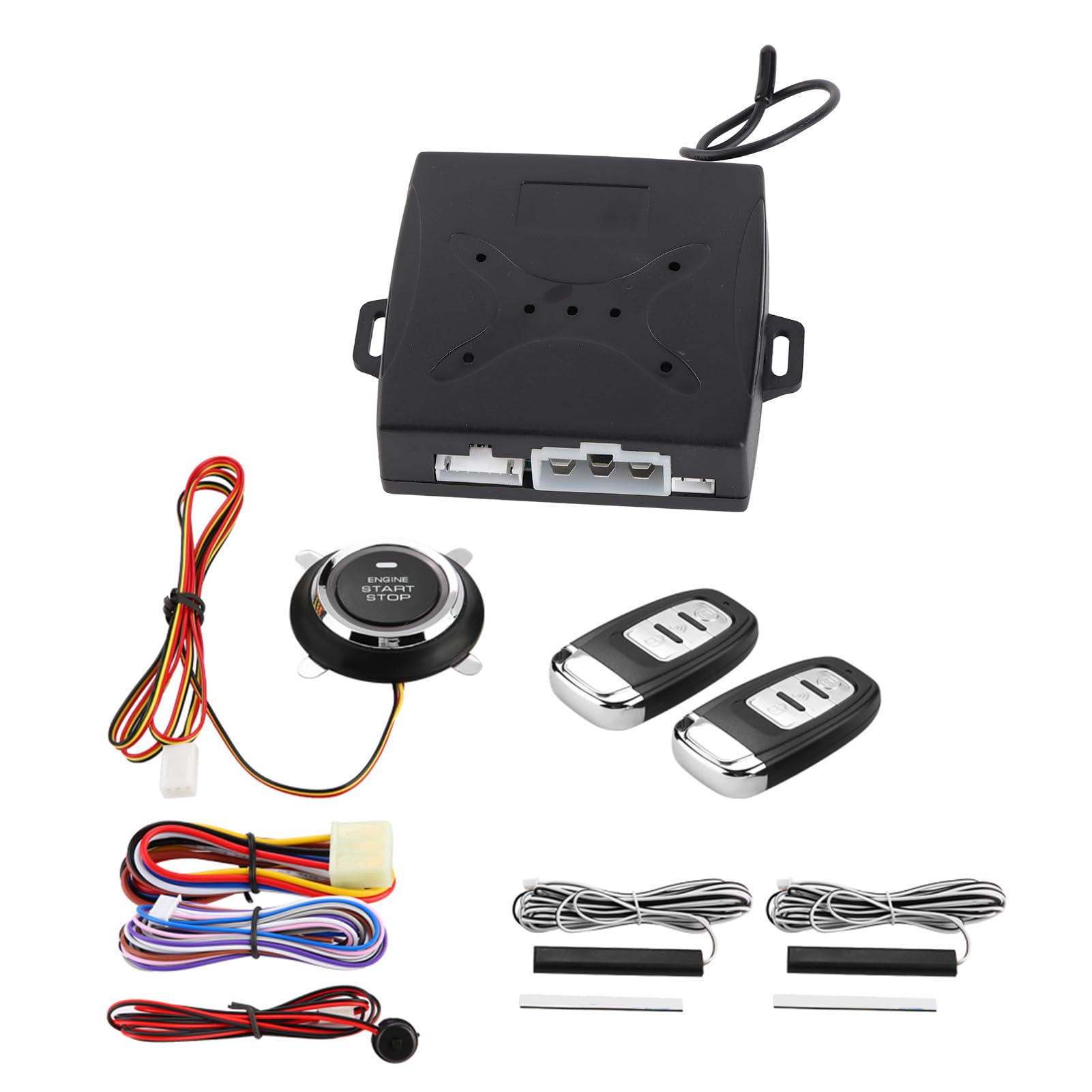 Tissting Alarma Coche Universal, Arranque Remoto Entrada Sin Llave Boton Encendido Motor Control Distancia Vehiculo