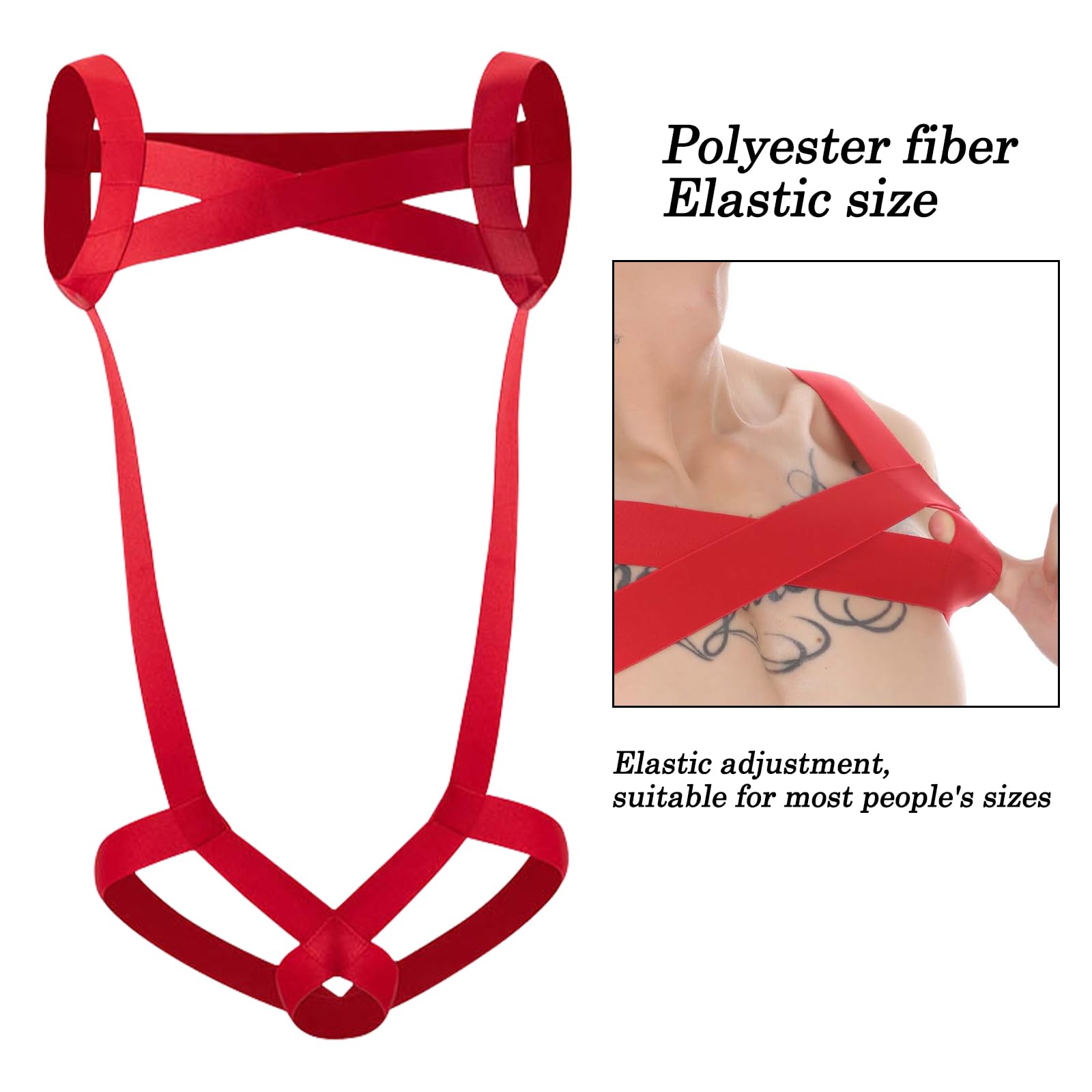 Harnais Sexy Élastique Ceinture Lingerie Fétiche Lingerie Sissy Vêtements Serrés de Bondage Clubwear pour Gay Hommes Couples