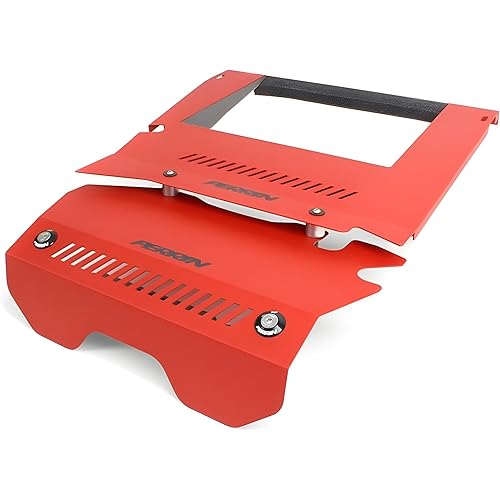 Perrin Performance Red Aluminum Engine Cover Kit Compatible with 15-19 WRX