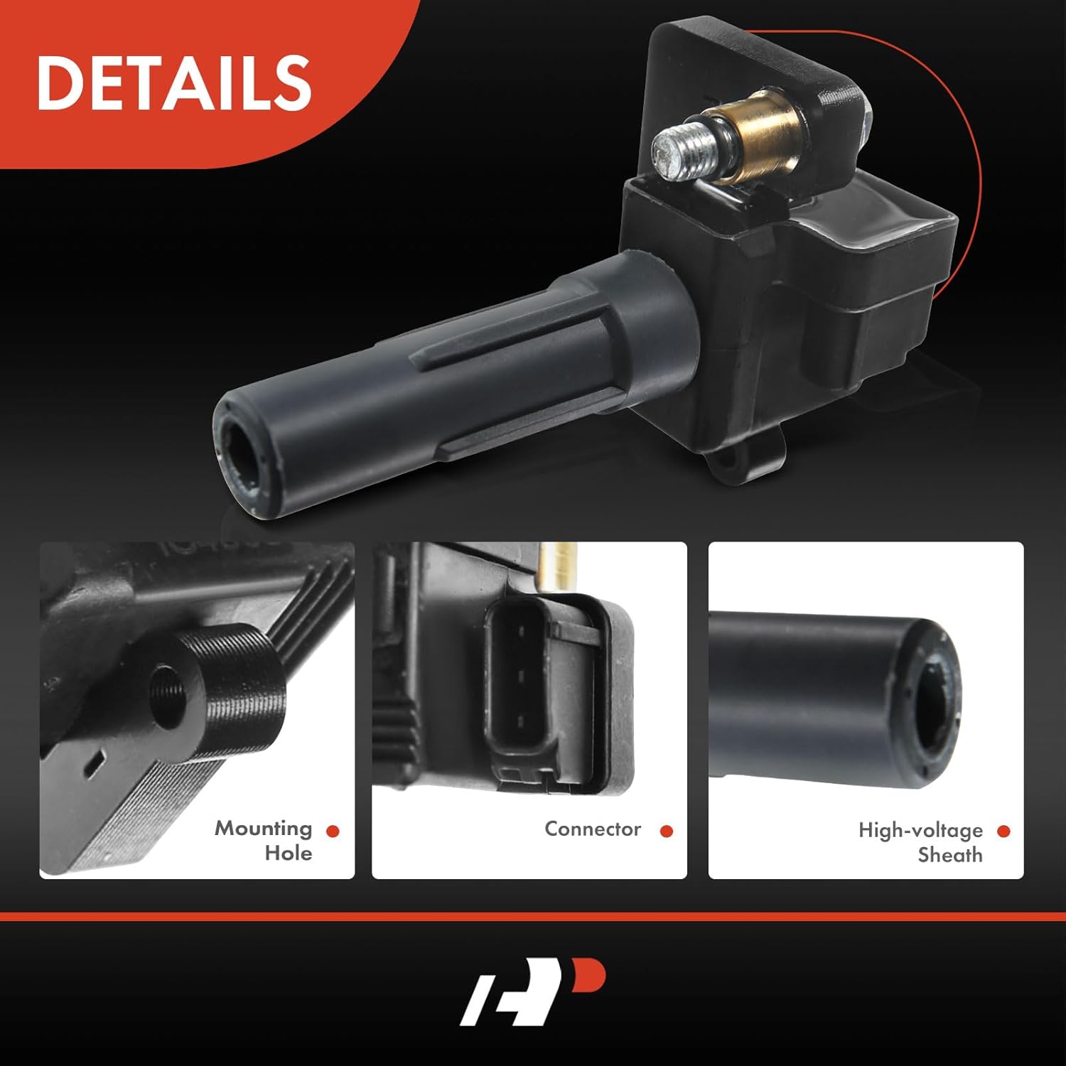 A-Premium Engine Ignition Coil Packs Compatible with Subaru Impreza 2002 H4 2.0L EJ205 Turbo Only 4-PC Set