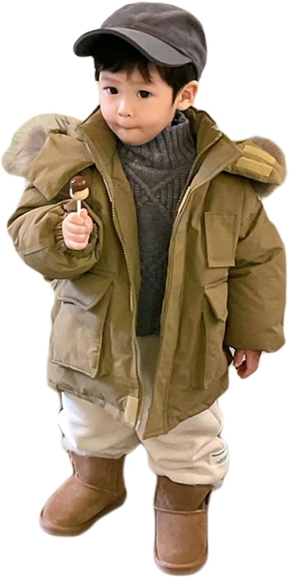 Amazon 子供 コート ジャケット ダウンコート ダウンジャケット パーカー アウター 男の子服 かっこいい 子供服 フード付き ショート丈 キッズ 暖かい 防寒着 防風 子供 ジュニア ボーイズ コート 通学 学校 幼稚園 通園 コート ジャケット 通販