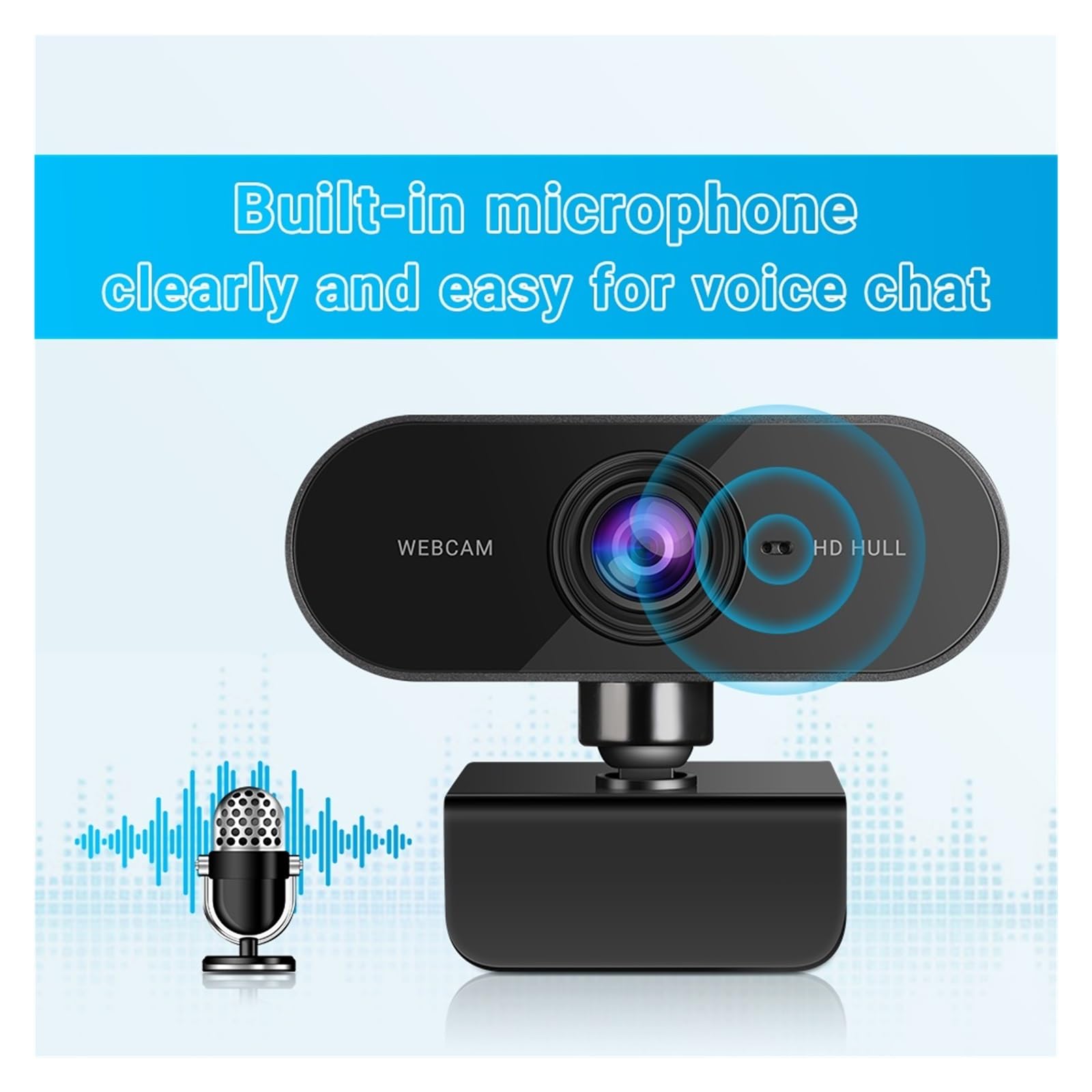 1080P Webcam Full HD Web Camera con microfono Spina USB Videocamere for PC Computer Laptop Desktop Conference(2PCS Webcam)