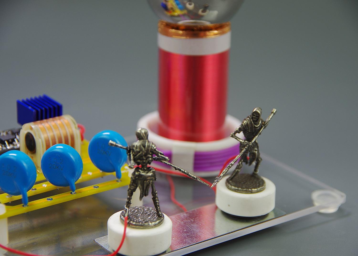 Table Tesla Coil DIY Kits High Voltage SGTC Spark Gap Telsa Coil Science Physic Educational Kits