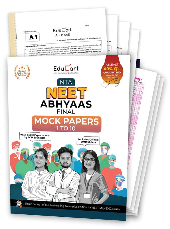 Educart Abhyaas 1-10 Final NEET Mock Test Papers Book (for 7th May 2023 ...