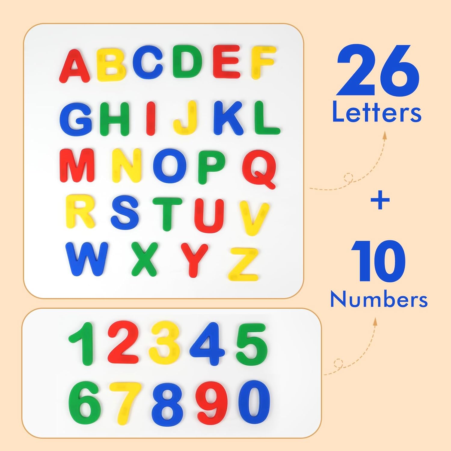 Durable Silicone Tea Set for Toddlers + 36 PCS Magnetic Alphabet Letters and Numbers – Safe Pretend Play & Early Education Bundle for Kids