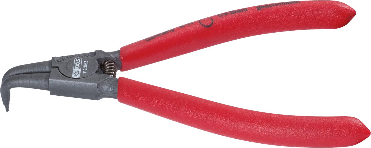 KS Tools 119.2052 90 Degree Angled External Circlip Pliers, Clear, A11, 10-25 mm