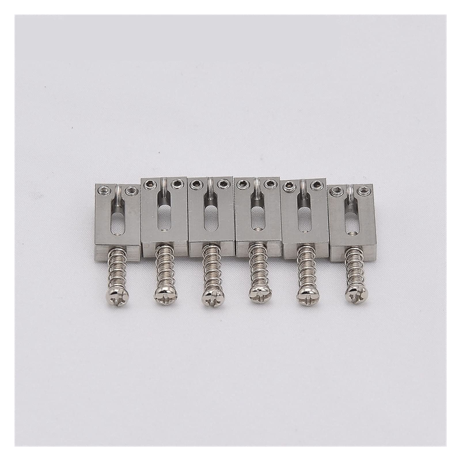 Accesorio repuesto puente 1 Set (6/7/8 Piezas) Puente De Guitarra Eléctrica Sillín De Acero Para S T Accesorios De Guitarra (Color : 10.5MM Silver 6 Pieces)