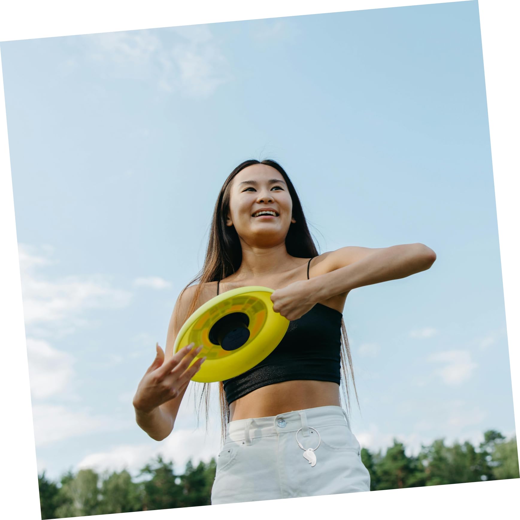 BESPORTBLE 5sets Sturdy Compact Flying Disc Clip Holder Case for Outdoor Sports Wear-Resistant Holder Crossbody Strap Hole 2pcs*5