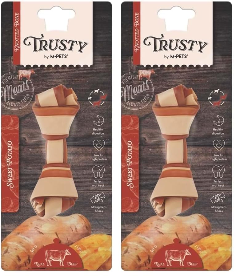 M-PETS TRUSTY BEEF TATLI PATATESLİ ÖDÜL 50GR/12,7CM 2li paket