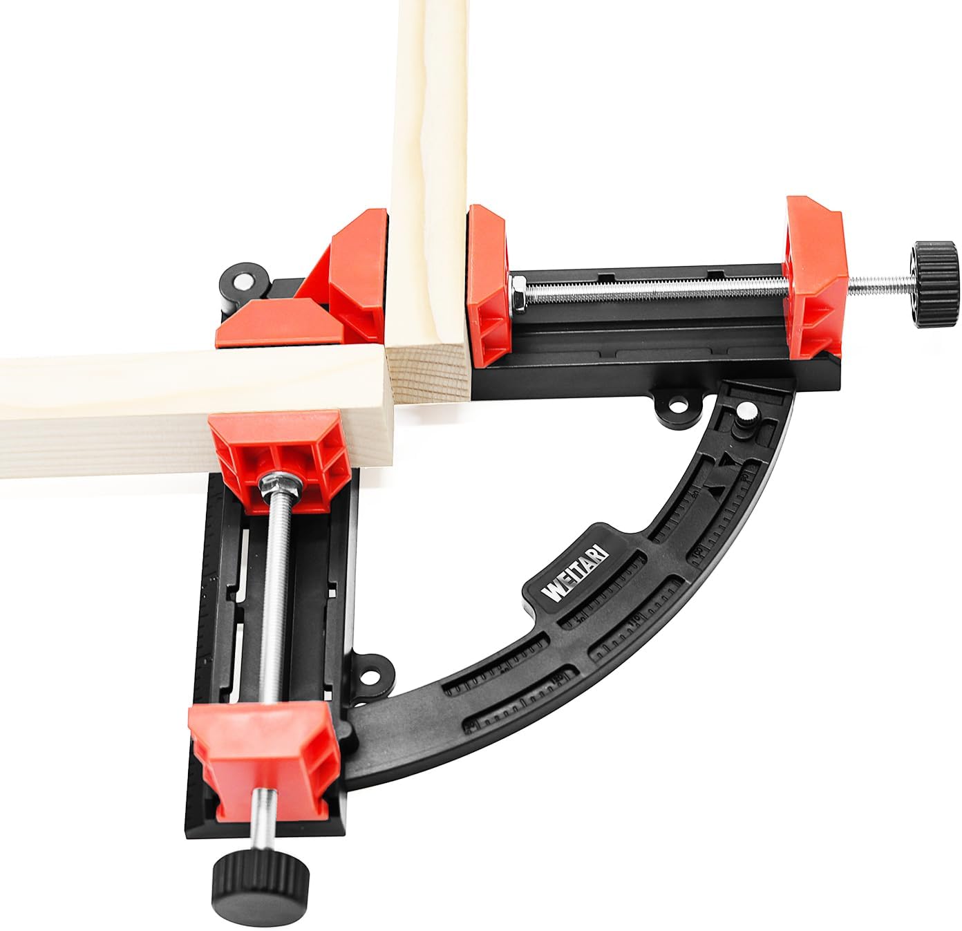 Multi Angles Movable Right Angle Corner Clamps, 2 In 1 Mitre Woodworking Measuring Accessories, 30-90 Degrees Adjustable Cutting Tool for Carpenter