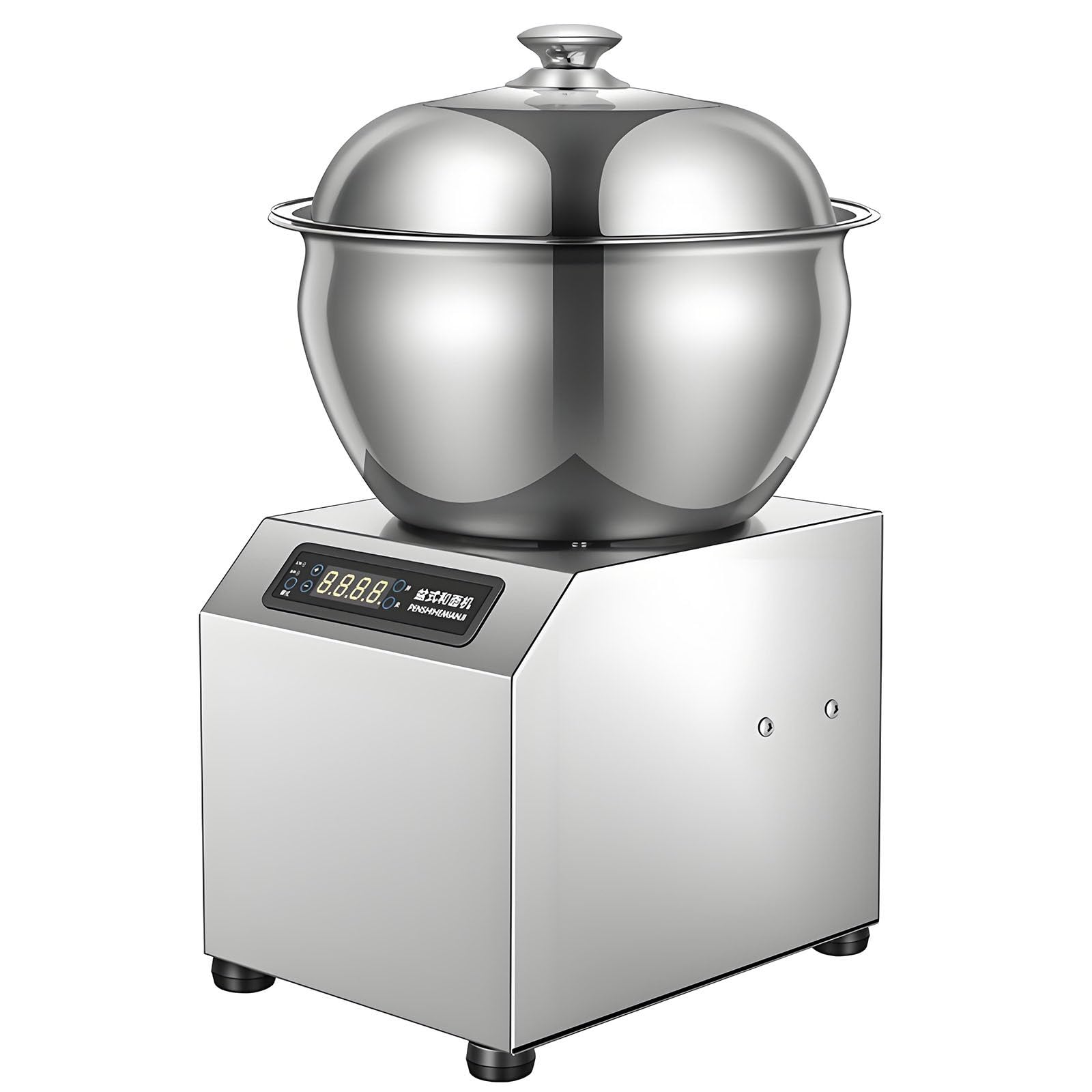 Impastatrice Professionale, 5 kg/8 kg, Impastatrice a Doppia Rotazione in Acciaio Inox per Pizza E Pane con Coperchio a Vista per Panetteria 5kg