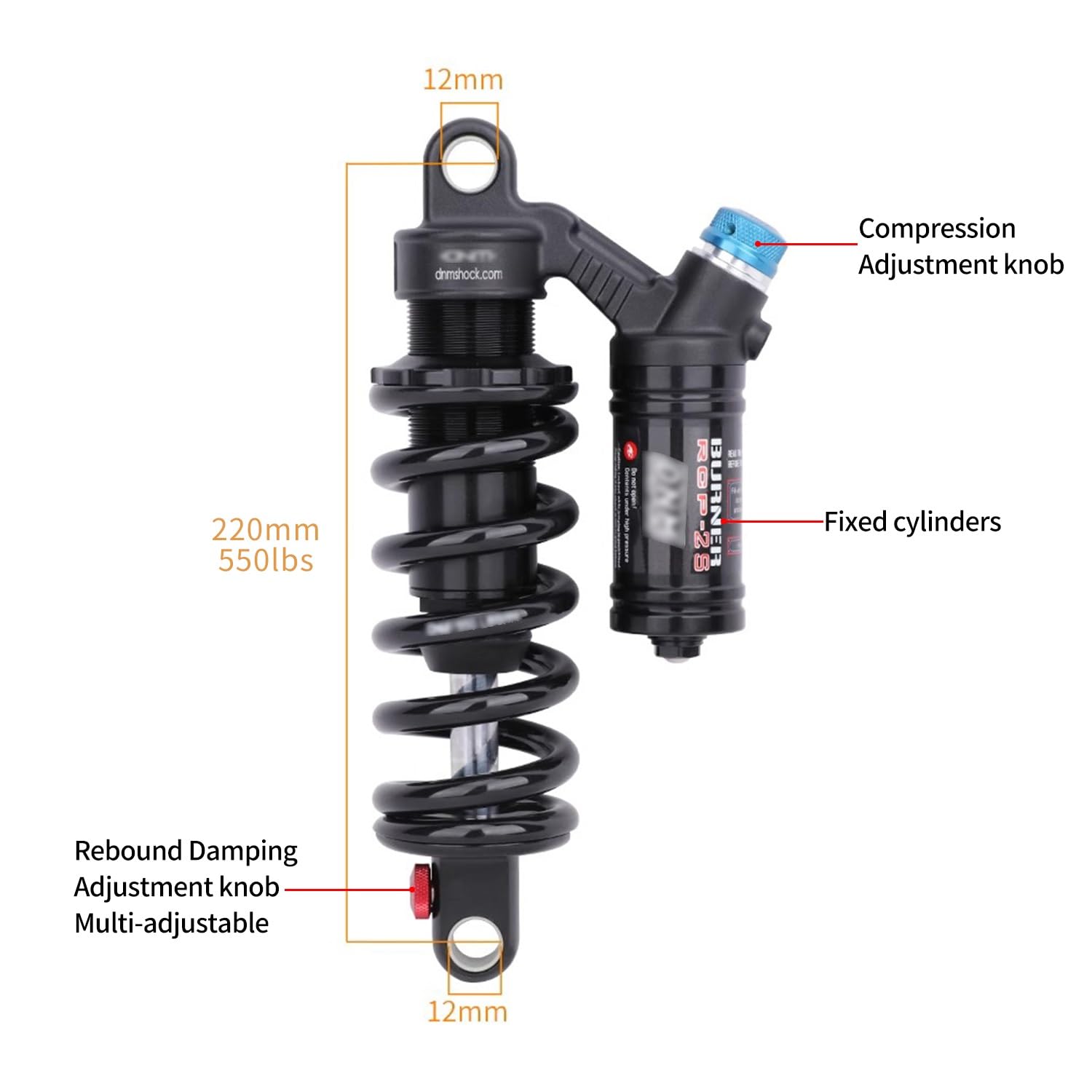 Amazon.com: 15/16.5/18in Full Suspension Bike Frame 27.5/29er
