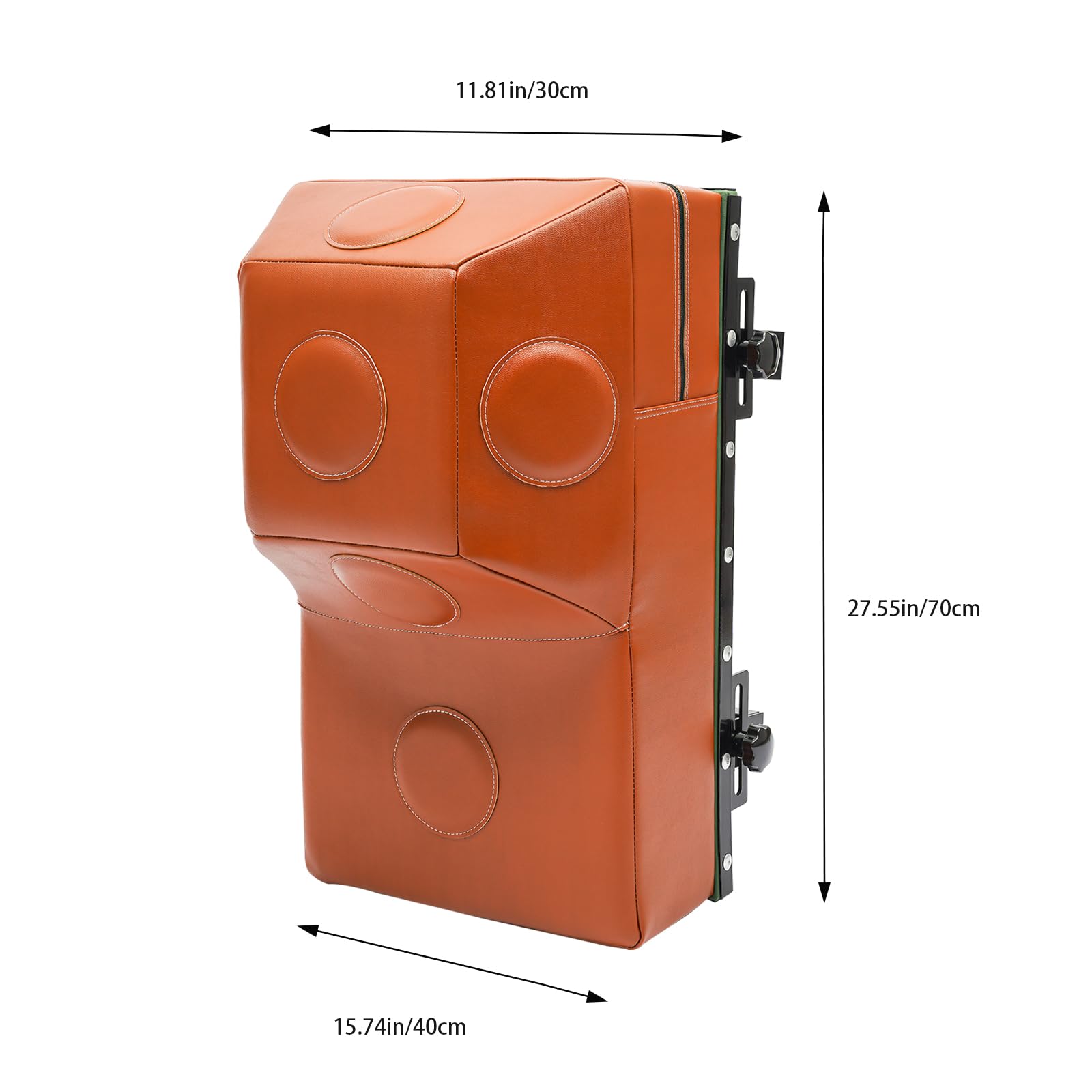 Wall Mount Boxing Machine Height Adjustable Boxing Bag Boxing Training Wall Target for Training Uppercuts, Hooks, Knees, Elbows Brown,15.75 * 11.81 * 27.58 Inch