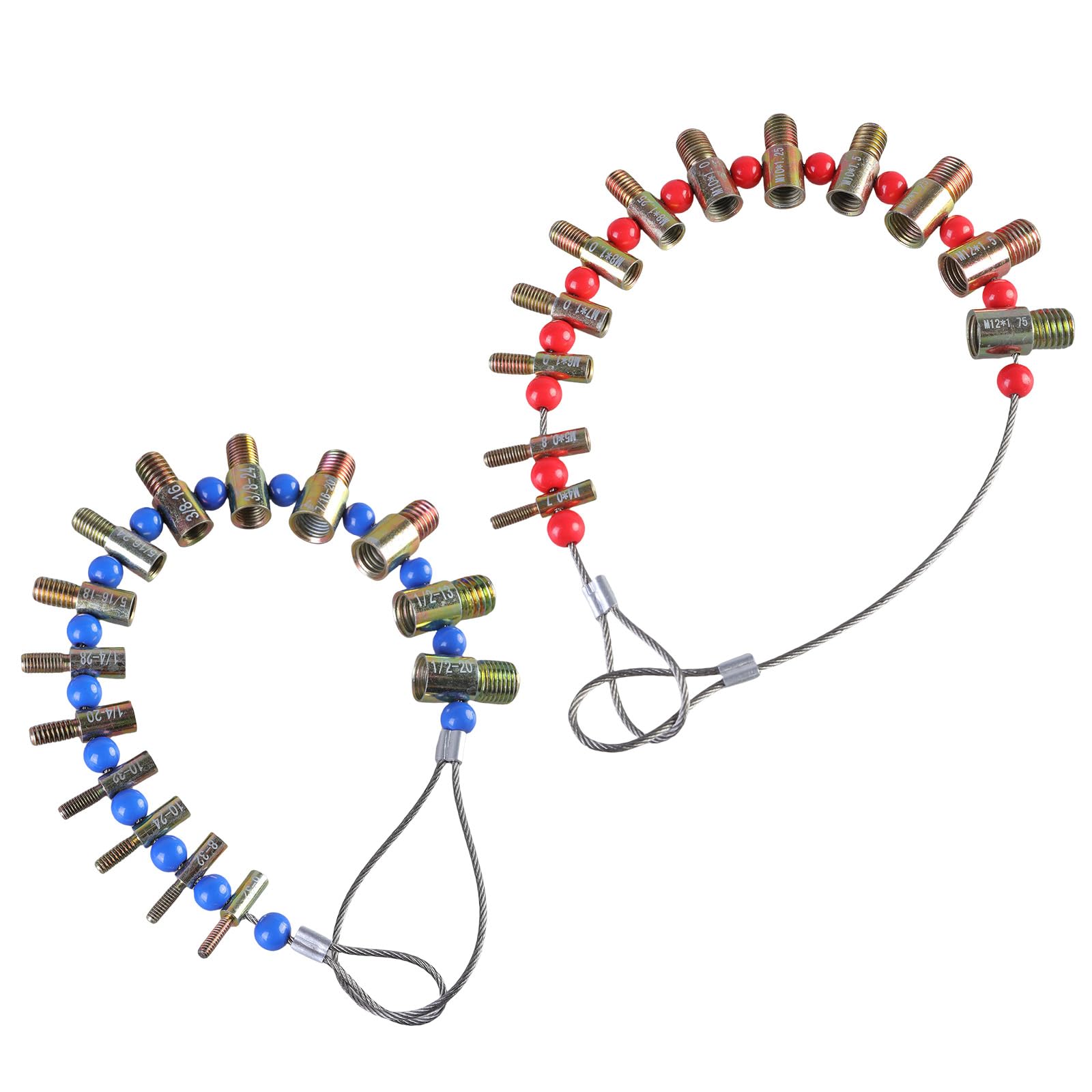 Thread Identifier Thread Tester 26 Nut Bolts Size Checker Identification Gauge Bolts Nut Screw Checking Tool Size Checker