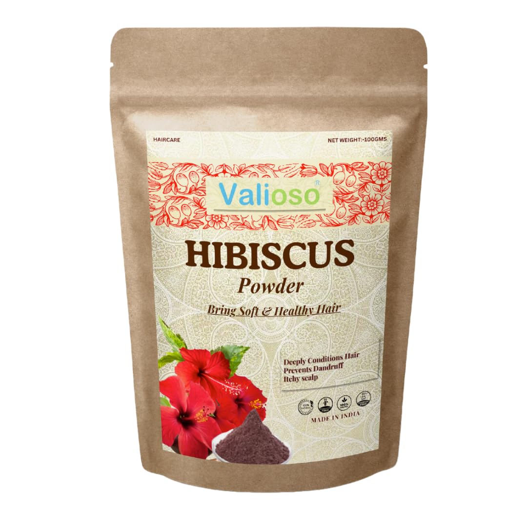 Valioso Pure Hibiscus Powder For Hair Growth And Face Pack (100 Gms)