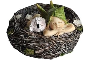 Top Collection Miniature Baby Figurine with Owl