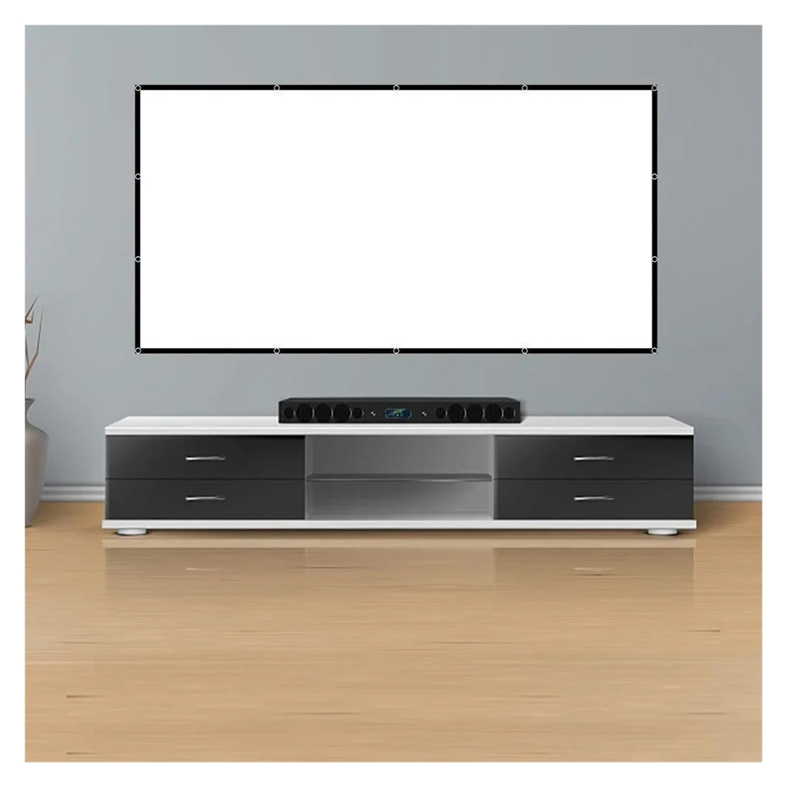 Schermo di proiezione, Schermo per proiettore portatile ad alta densità: pieghevole, antirughe, bifacciale(84inch)
