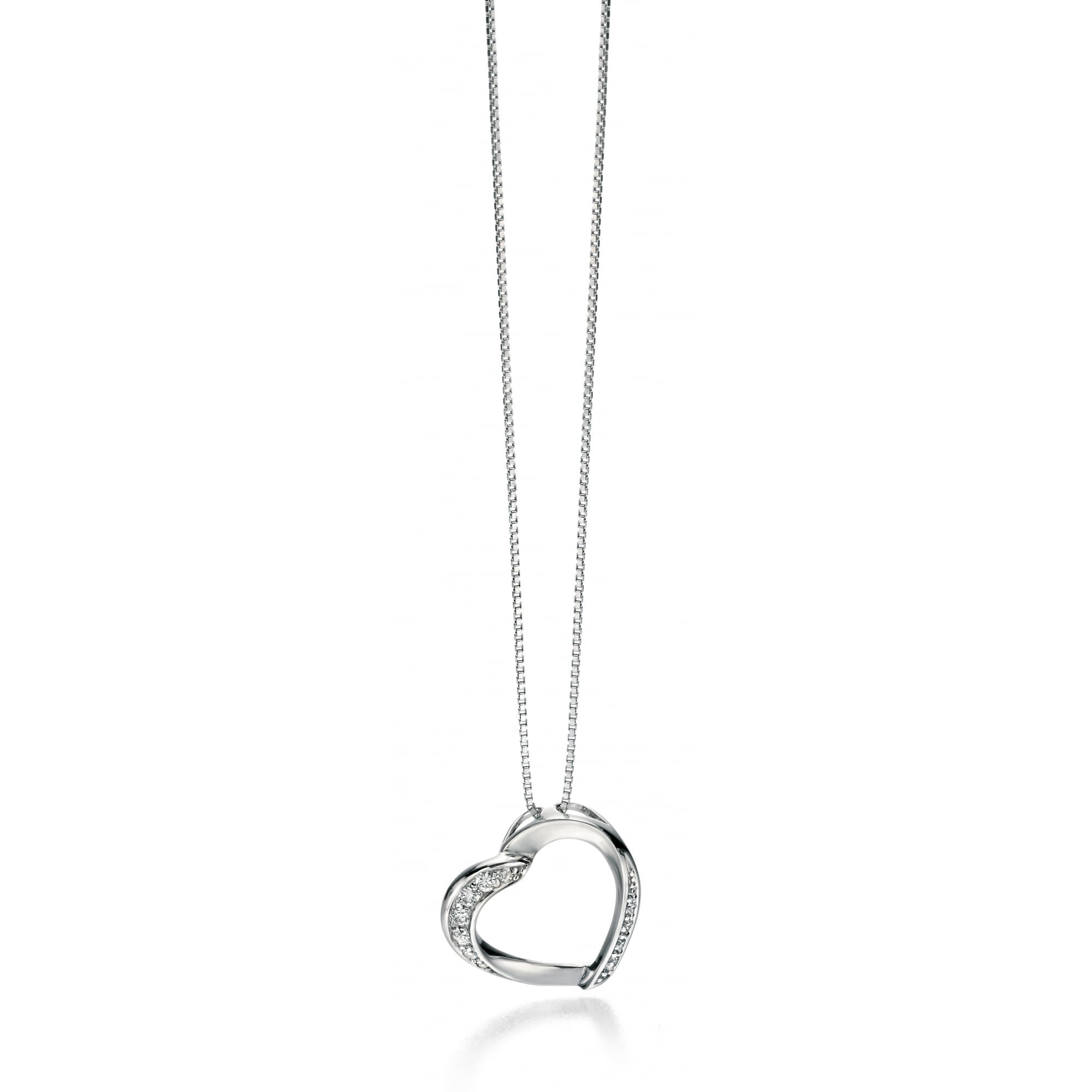 Fiorelli - Colgante de cadena de 46 cm de longitud con circonitas cúbicas