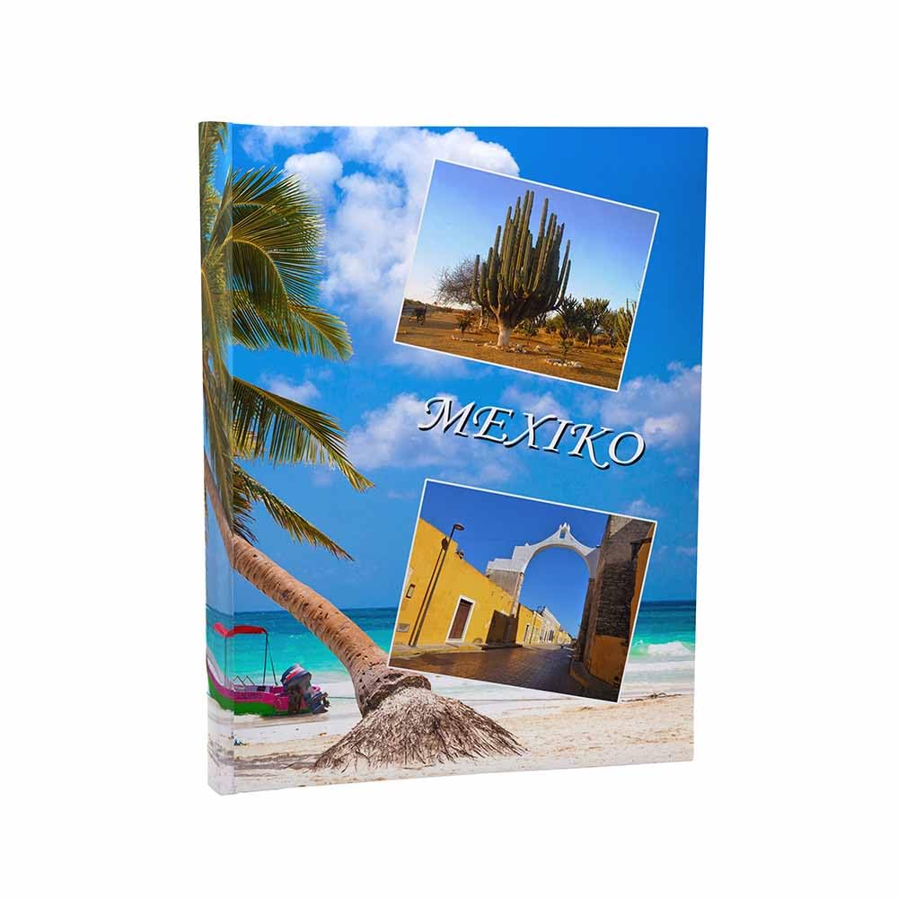 Urlaubsfotoalbum: Mexiko, Fototasche für Fotos, Taschen-Fotohalter für lose Blätter, Urlaub Mexiko, Handgemachte Fotoalbum (10x15 | für 300 Fotos)