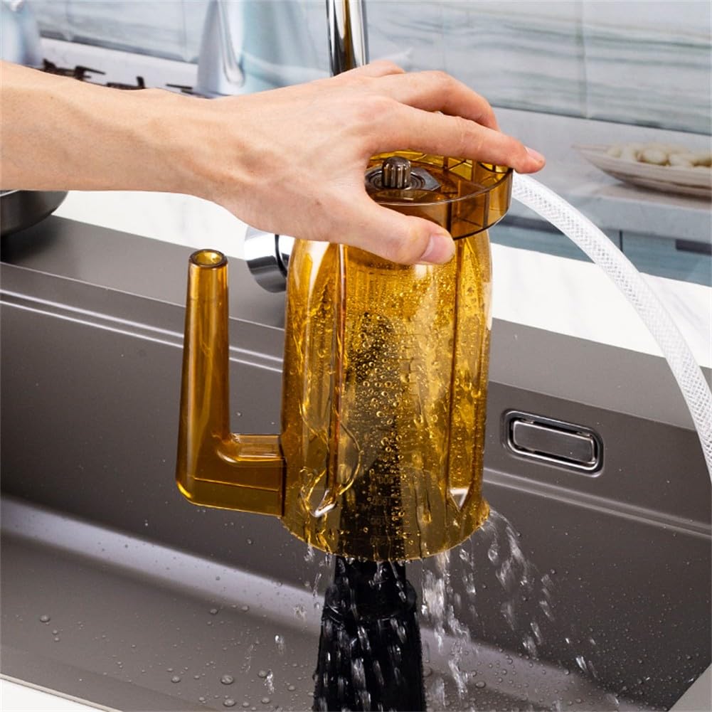 ZYNCUE Lave-vaisselle en verre pour usage professionnel, nettoyeur automatique de tasse avec activation de base en étoile, construction ABS, 37,5 x 12 x 12 cm, noir