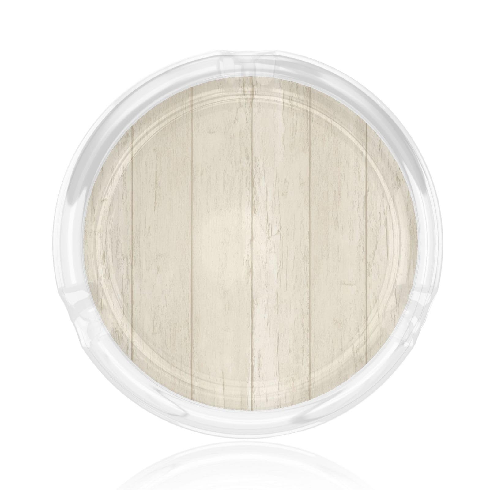 Pale Wooden Boards Glass Ashtray For Cigarettes Ash Trays Case For Home Office Decor