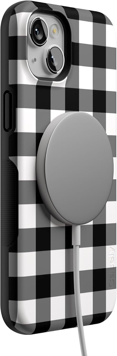 Casely iPhone 14 Plus Case | Check Me Out | Checkerboard | Bold Protective Design | Compatible with MagSafe