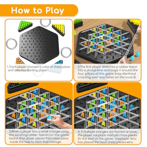 Chain Triangle Strategy Board Game miniatura 4