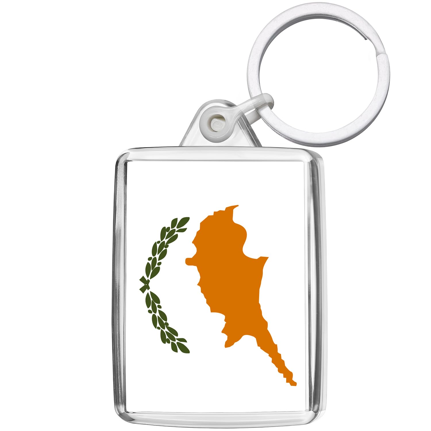 Pixly® Republic of Cyprus Flag Keyring Key Fob Country Keychain Keepsake Greek Cypriot Souvenir Gift