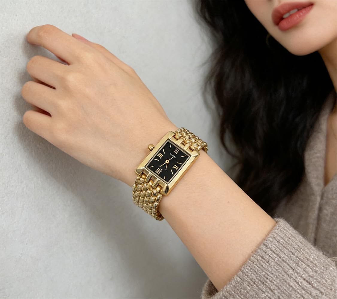 Watches for Women Wrist Watches Steel Strap Womens Watch Casual Fashion Simple Square Roman Dial Quartz Wristwatch - Image 5