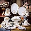 Elevate Your Dining Experience: Order the Lotus Pattern Bone China 52-Piece Dinnerware Set Today! – OIJHHFYGDK