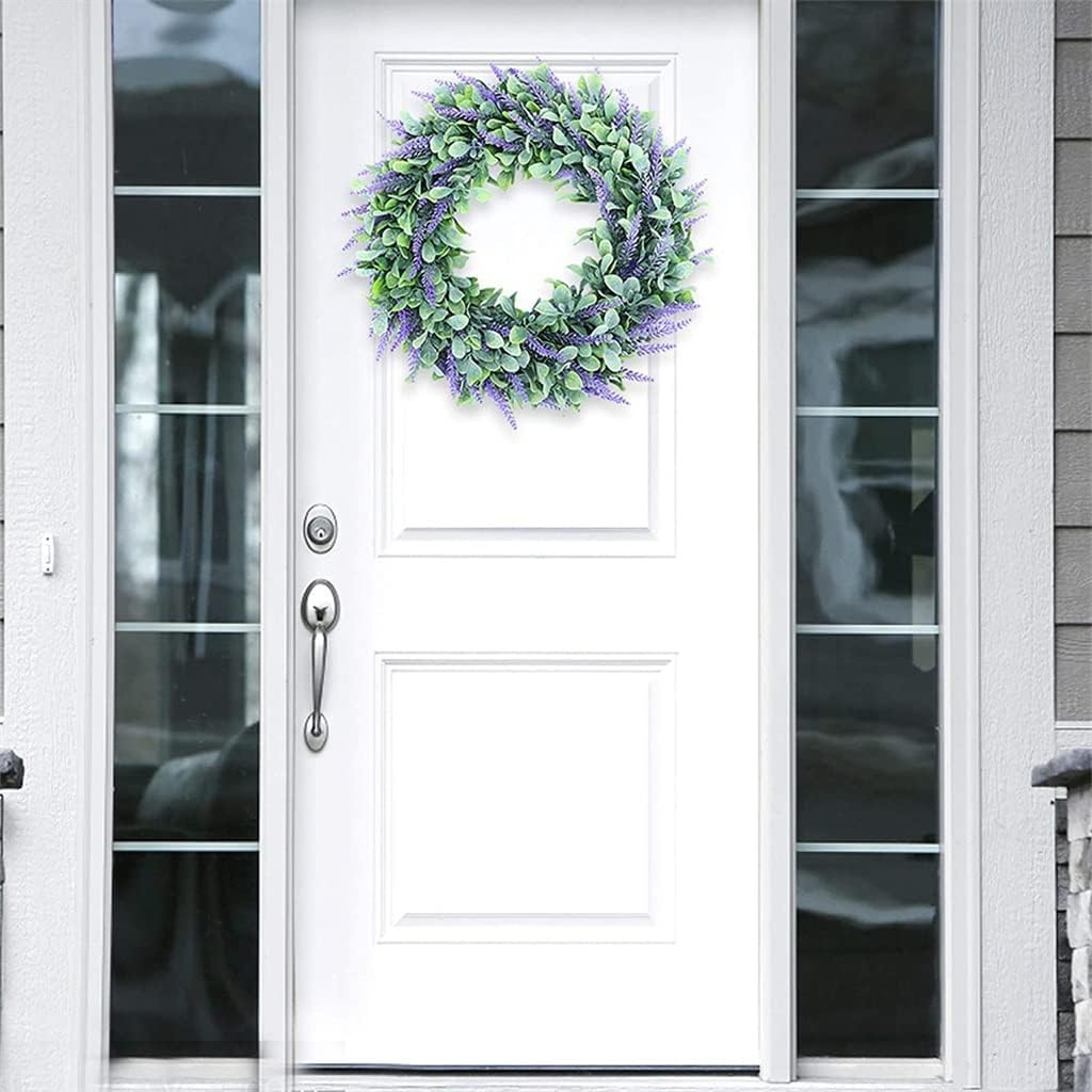 Lavender Wreath Farmhouse Wreaths Wall Window Party Wedding Decor Outdoor