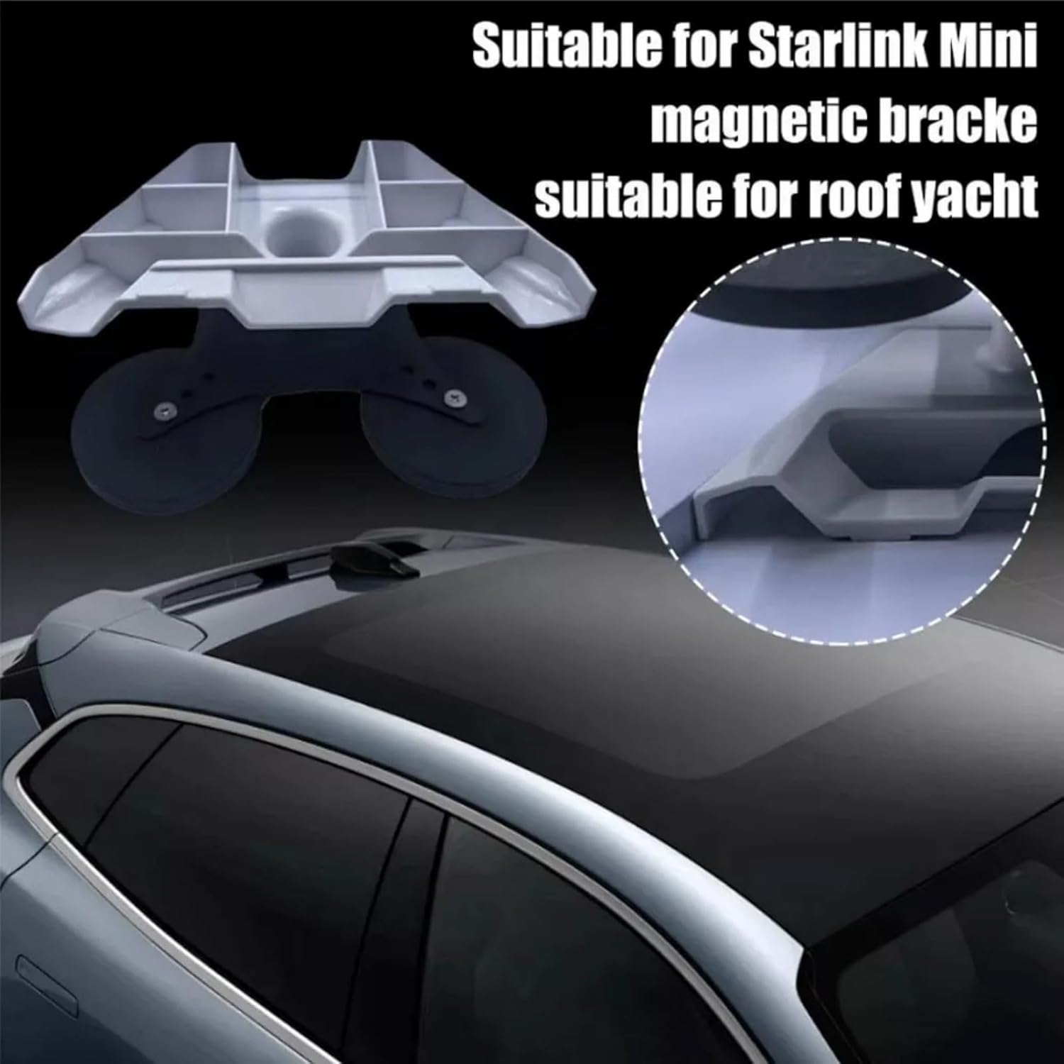 Magnetic Roof Mount, Internet Satellite Mounting Kit for Starlink Mini Magnetic Mount