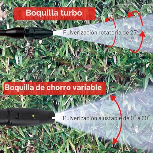 Miniatura 6 de Bear Force Boquilla De Repuesto Para Pistola De Presión De Agua De Alta Presión Con Lanza De Chorro Variable Y Boquilla De Lanza Giratoria Para Lavadoras De Presión Vax Sterwins Parkside Lavor