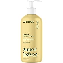 ATTITUDE Body Lotion, EWG Verified, Vegan &amp; Cruelty-Free, Hydrating Moisturizer for Dry Skin, Non-Greasy Skin Care, Earl Grey &amp; Fresh Cucumber Scent, 16 Fl Oz