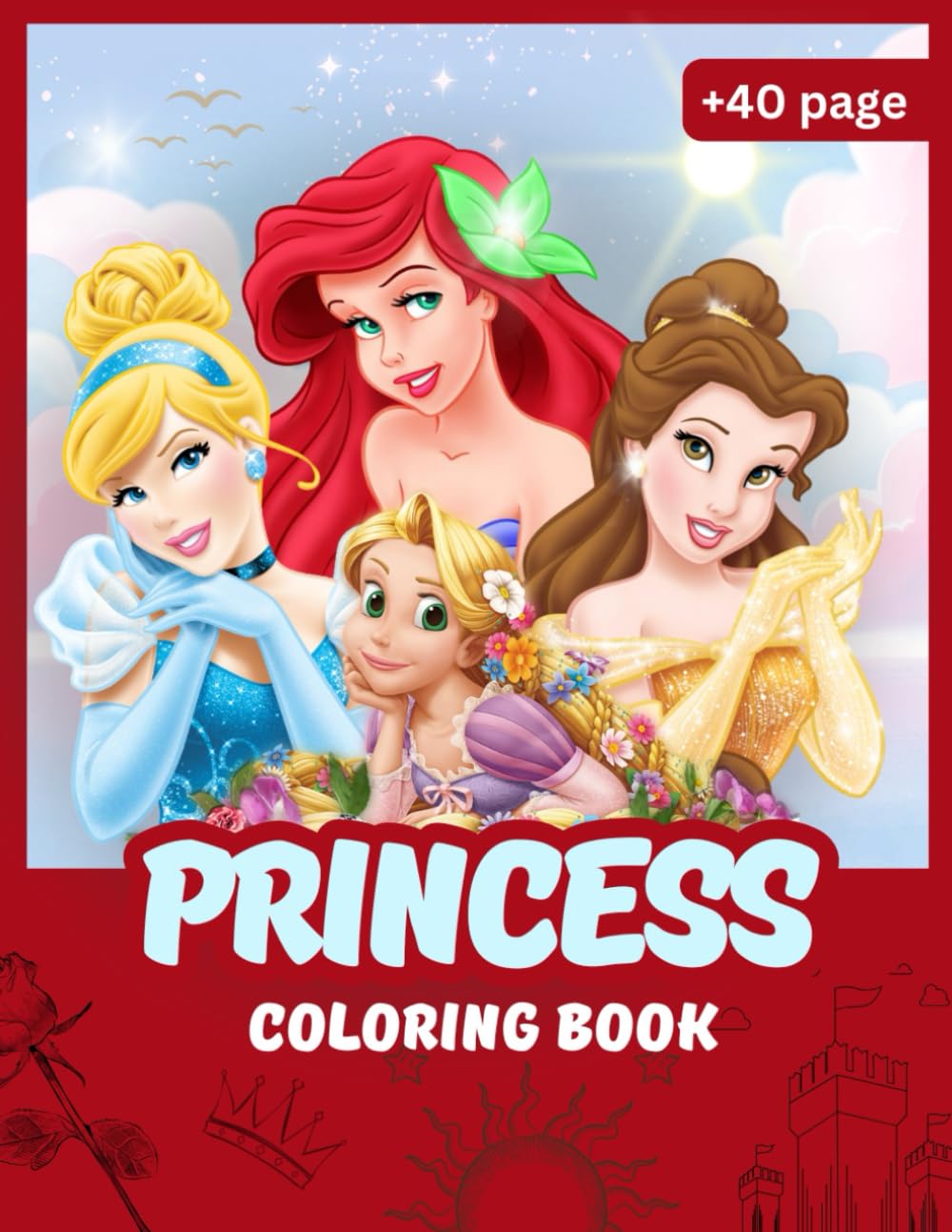princess coloring book: Kids Coloring Book, Princess Coloring Book for Kids, Princess Coloring Book