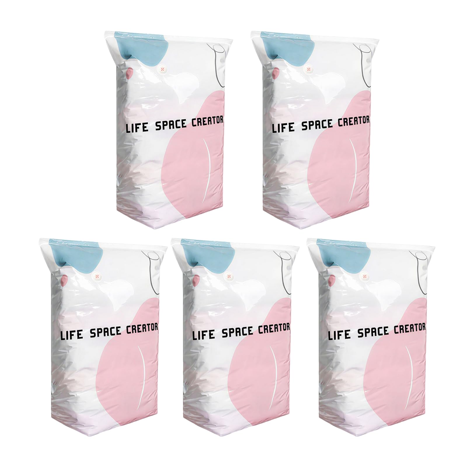 Photo 1 of IUGIEZEP No Pump Vacuum Storage Bags, 5PCS L, Compression Bags