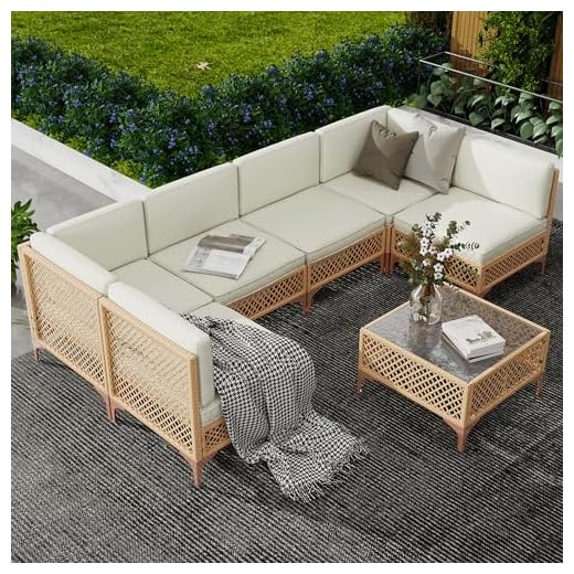 Boho Outdoor Wicker Furniture Set