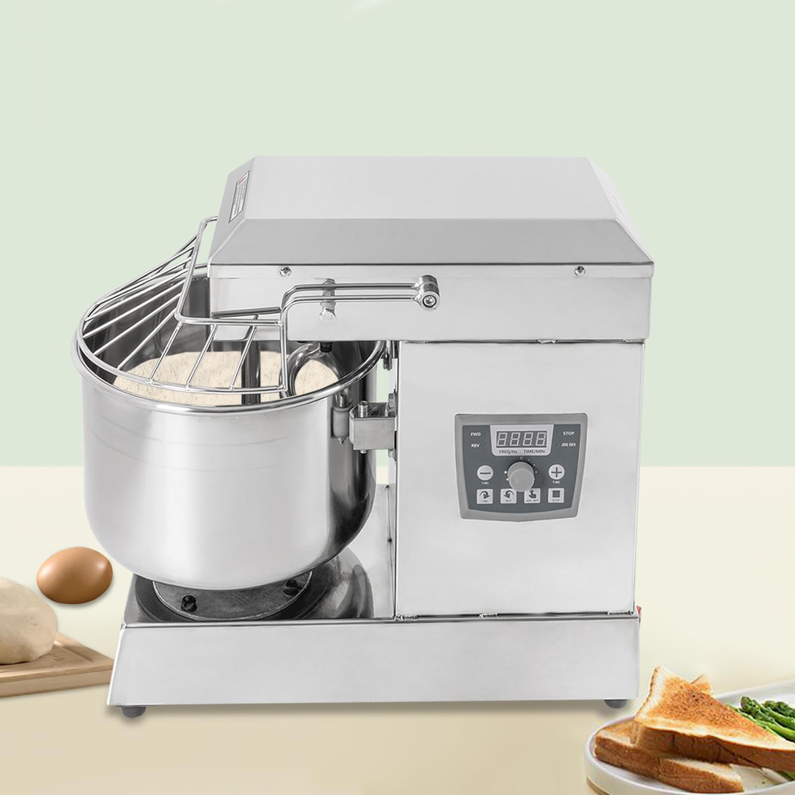 750W Commercial Stainless Steel Food Mixer Dual Rotating Dough Kneading Machine?Baking Equipment for Restaurant Pizzeria