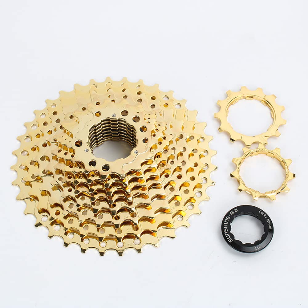 Amazon.com : Gold Bicycle Cassette Freewheel MTB Sprocket MTB