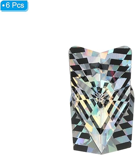 Miniatura 3 de PATIKIL Slim Dart Flights, paquete de 6 accesorios de dardos de diseño único PET para dardo de punta de acero y dardos de punta suave, tono plateado