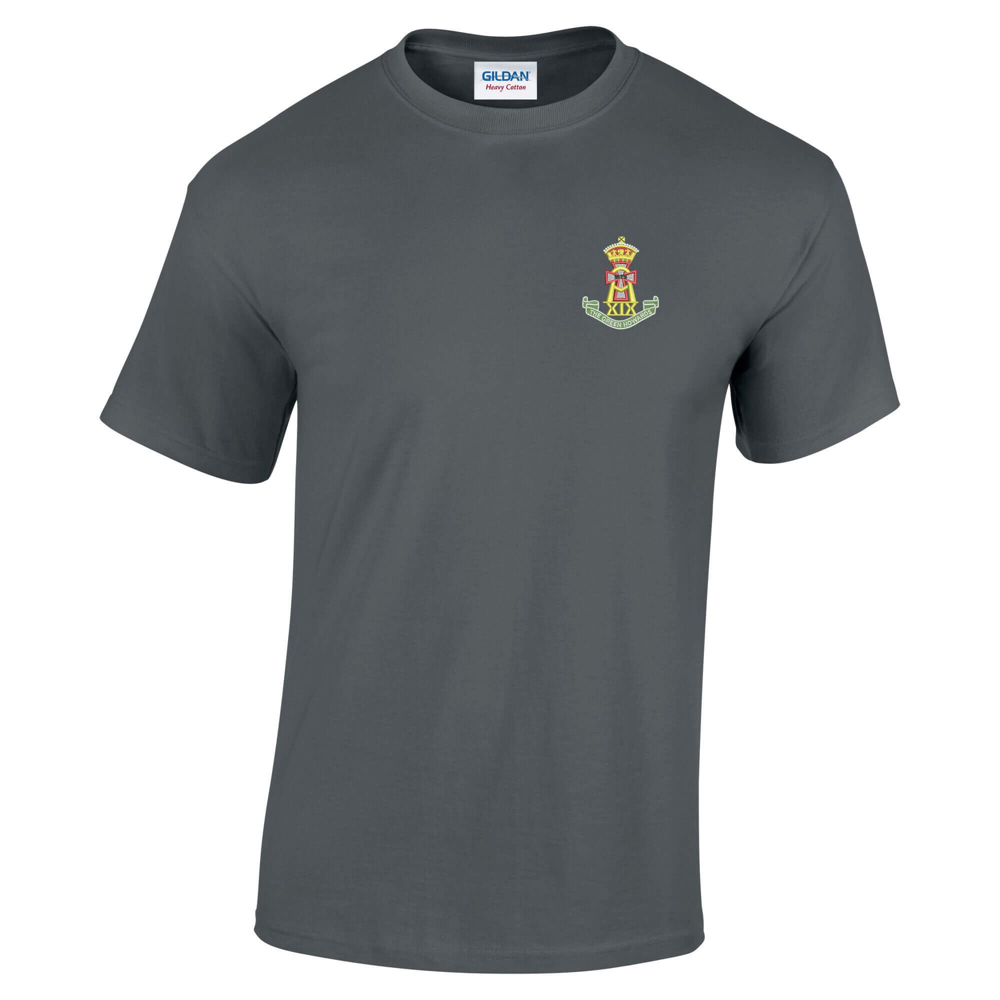 Pineapple Joe's Men's Charcoal Green Howards Embroidered T-Shirt - 2X Large