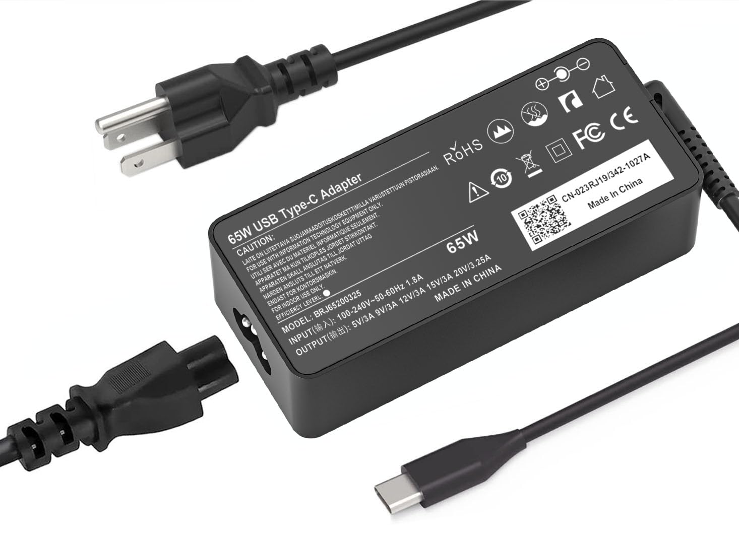 Amazon.com: 65W USB C Laptop Charger Fit for Dell Chromebook