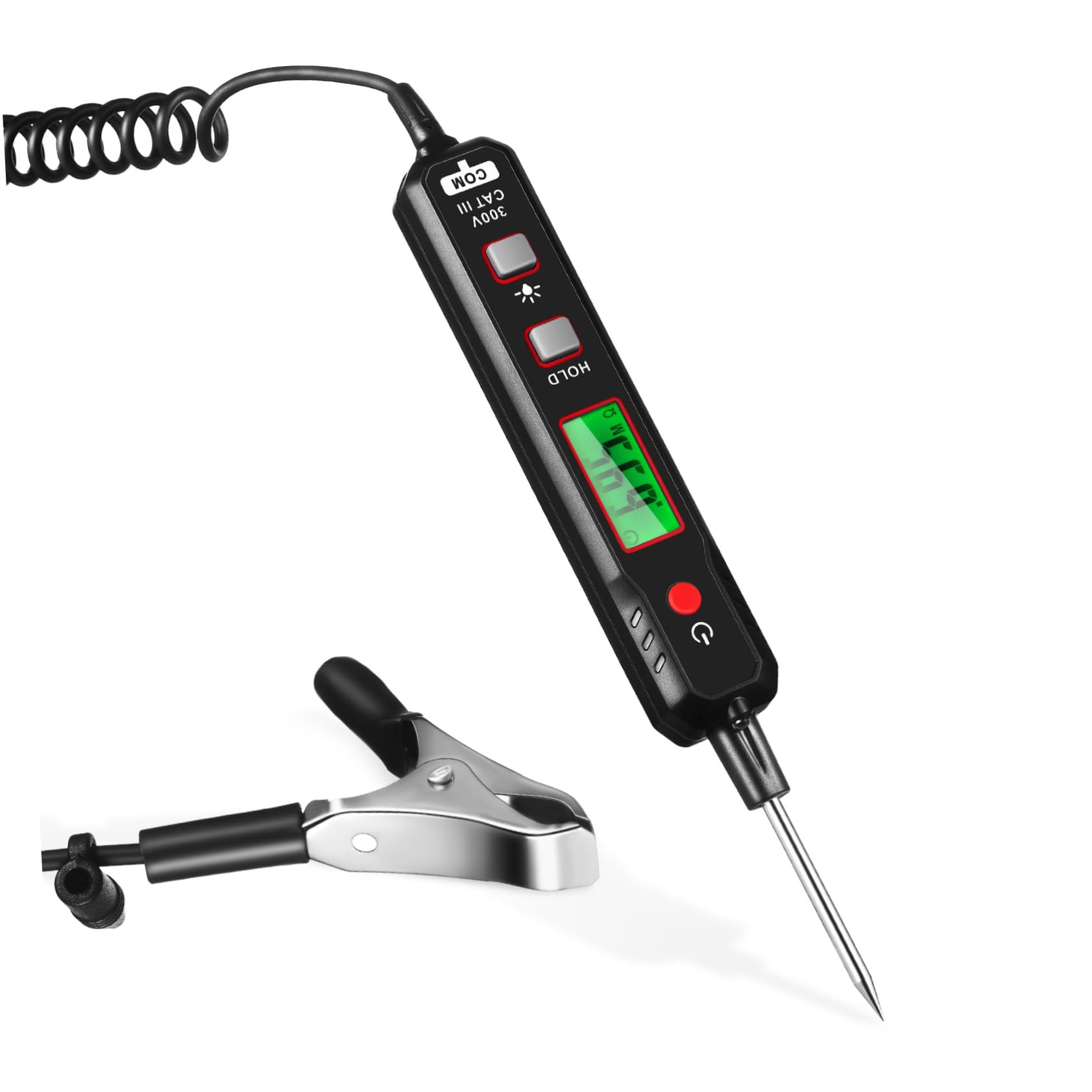 HOMSFOU Auto Circuit Tester Electric Tester Automotive Voltage Display Led Light Wire Testing Tool