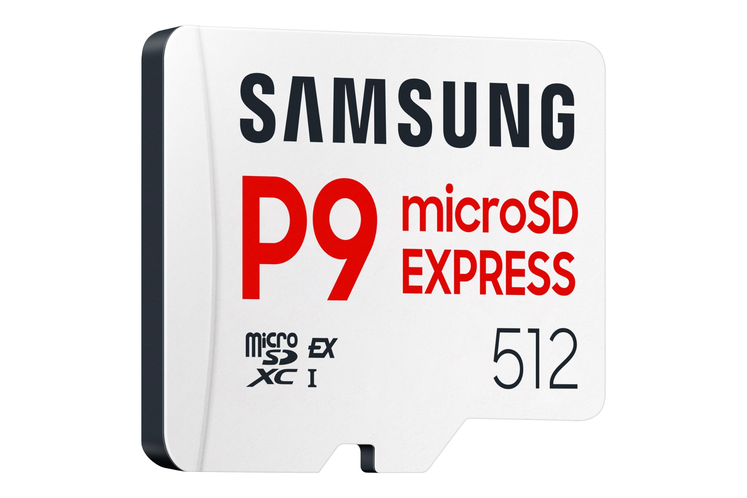 Samsung P9 Express microSD-Express 512 Go, Carte mémoire pour Console de Jeux, Vitesses de Lecture/écriture jusqu'à 800 Mo/s, pour vidéo 4K UHD et appareils Photo, MB-MK256T/WW