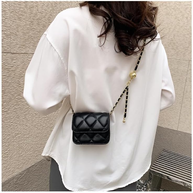 NXITK Mini Belt Bag for Women - Crossbody, Leather, Trendy Waist Purse (MINI, Black) - Image 3