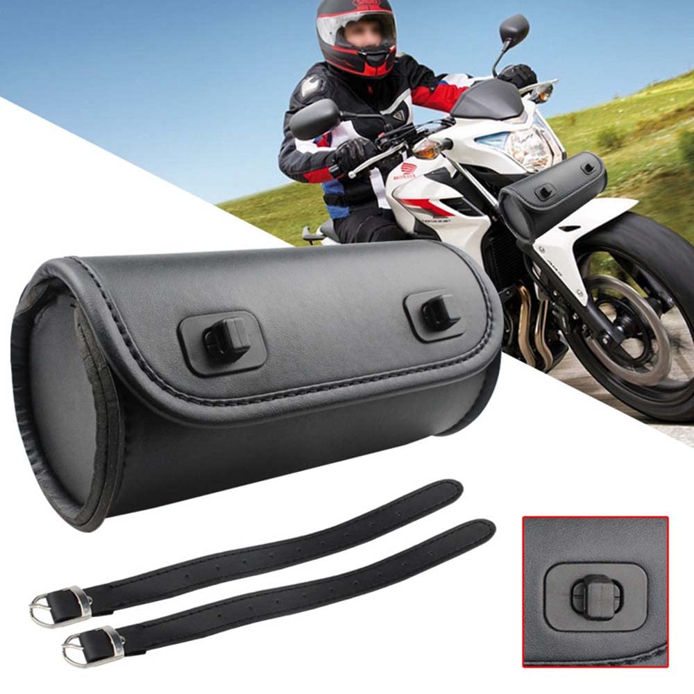 Riloer Borsa da manubrio per moto, mini borsa per attrezzi per riporre le forcelle del sedile