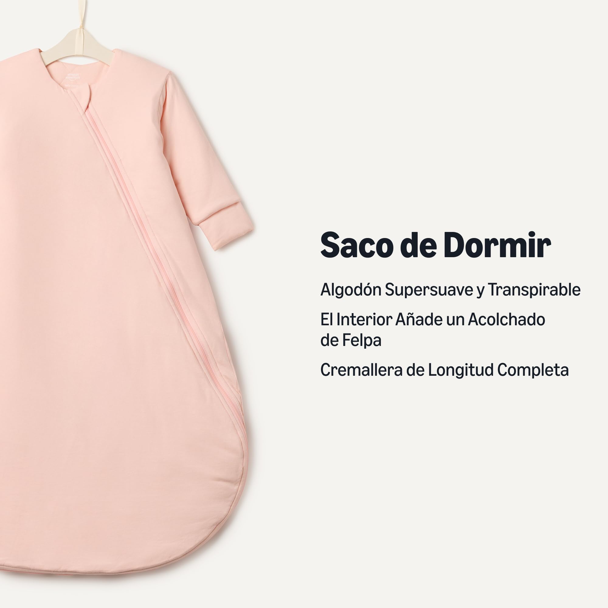 Amazon Essentials x Sofia Grainge Sacos de Dormir de Algodón de Manga Larga, Manta para Llevar de 2,5TOG Unisex bebé
